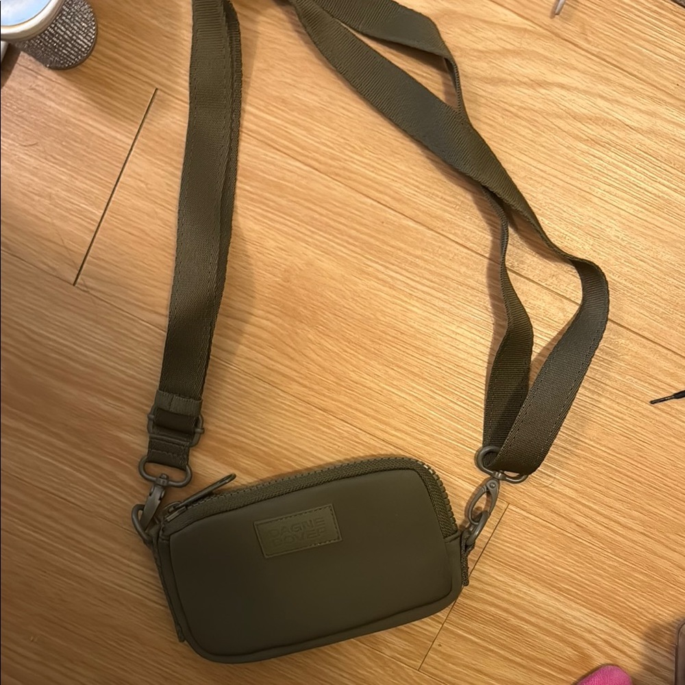 Dagne Dover Khaki Crossbody Bag